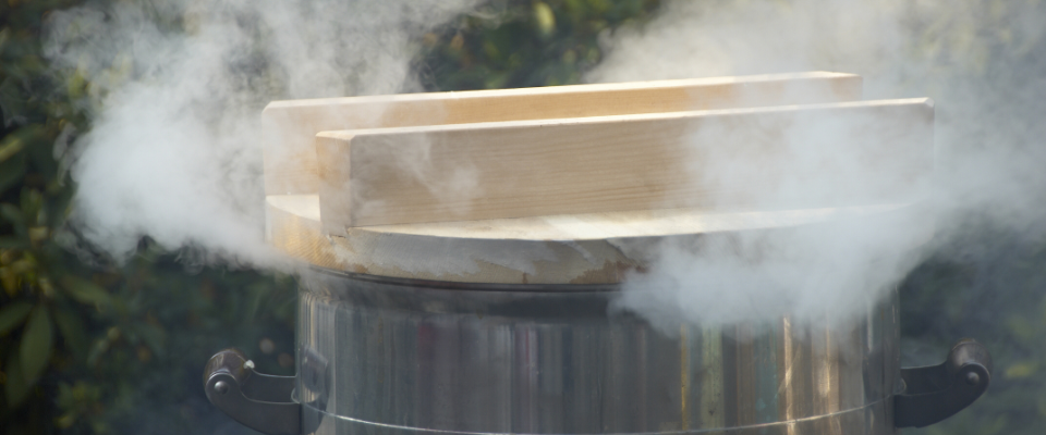 蒸し器のイラスト